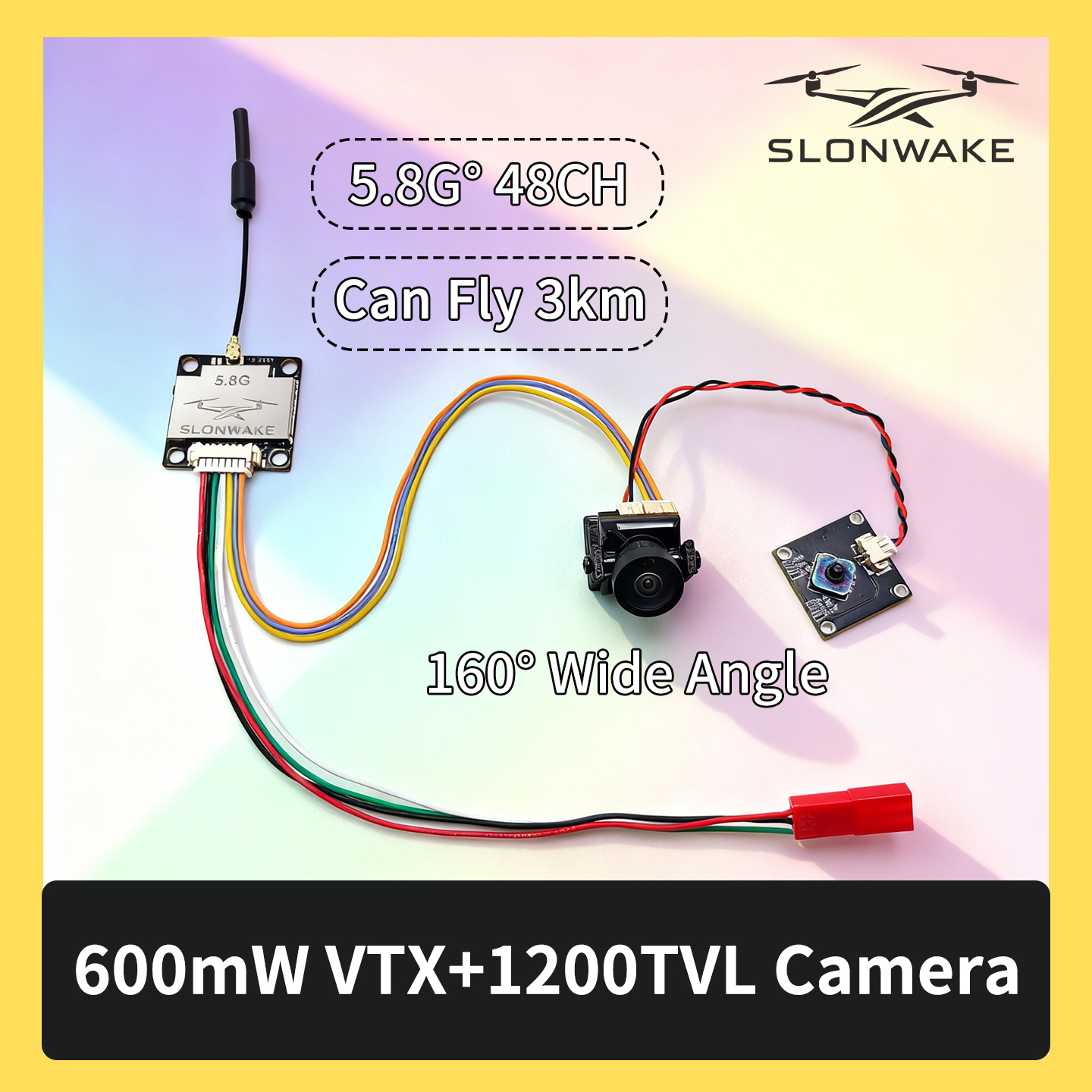 SLONWAKE 5.8G 600mW 7-24V FPV  – обзор и цена Fpv Drone Camera