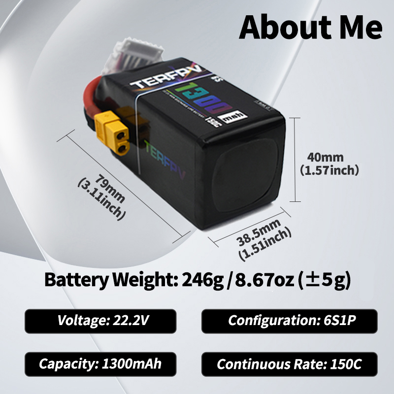 TERFPV Lipo Battery 6S 22.2V 1 – обзор и цена Fpv Drone Battery