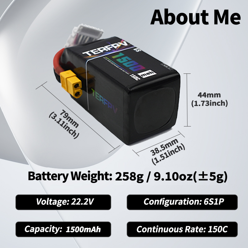 TERFPV Lipo Battery 6S 22.2V 1 – обзор и цена Fpv Drone Battery