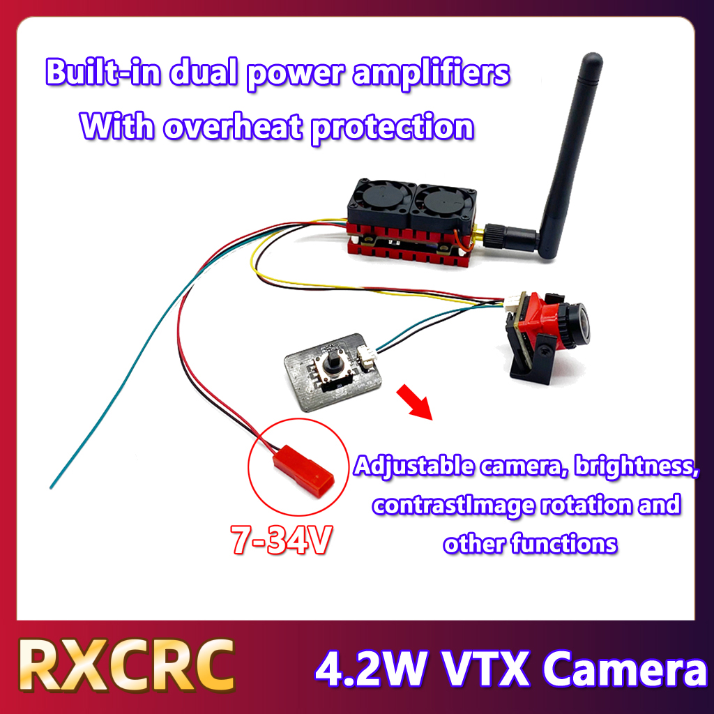 RXCRC 5.8G 48CH 4.2W High Powe – обзор и цена Fpv Drone Camera