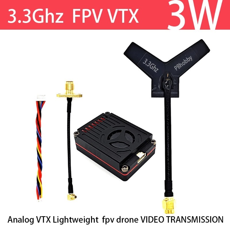 3.3GHz FPV VTX/VRX  3W Analog  – обзор и цена Fpv Drone Vtx