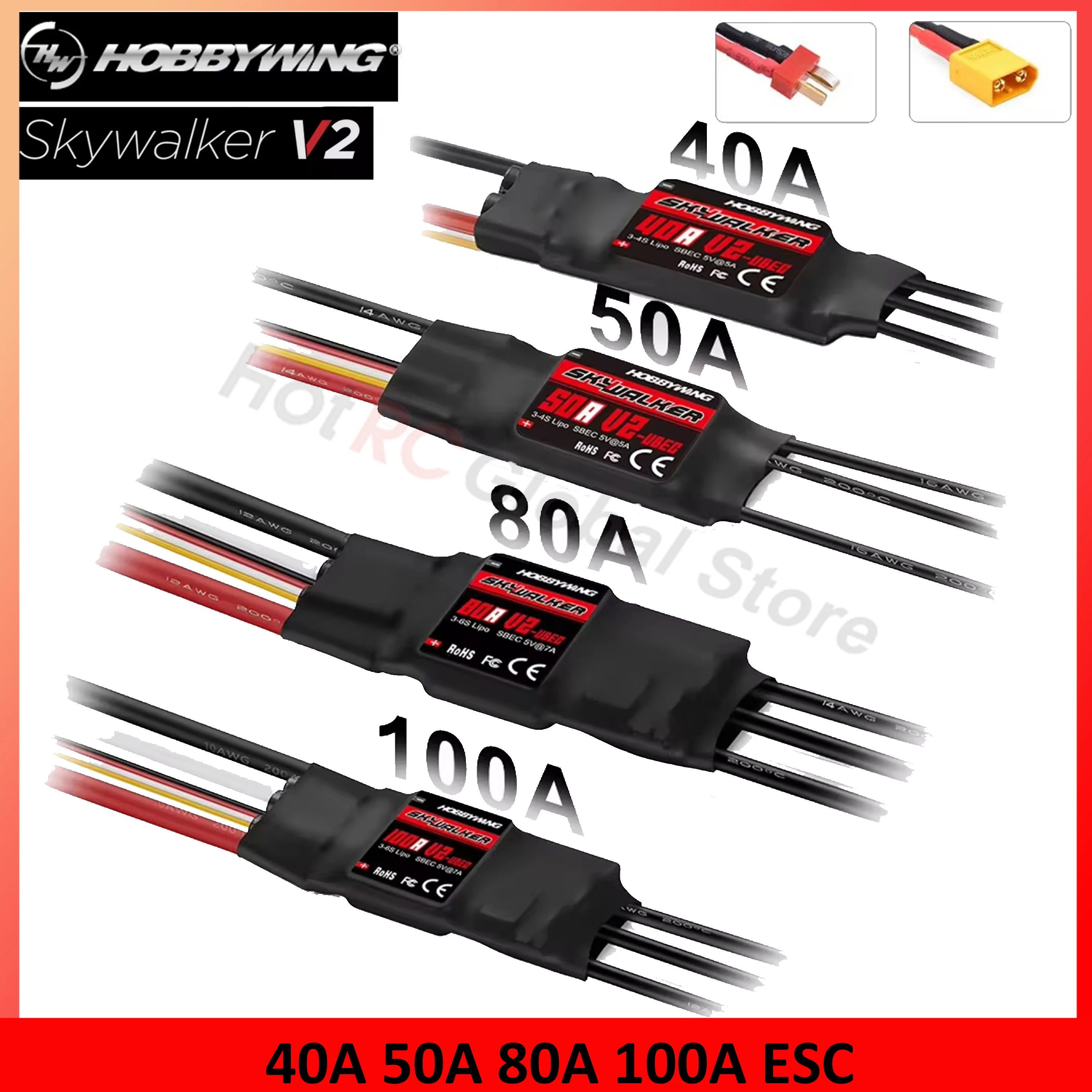 HOBBYWING Skywalker V2 Series  – обзор и цена Fpv Drone Esc