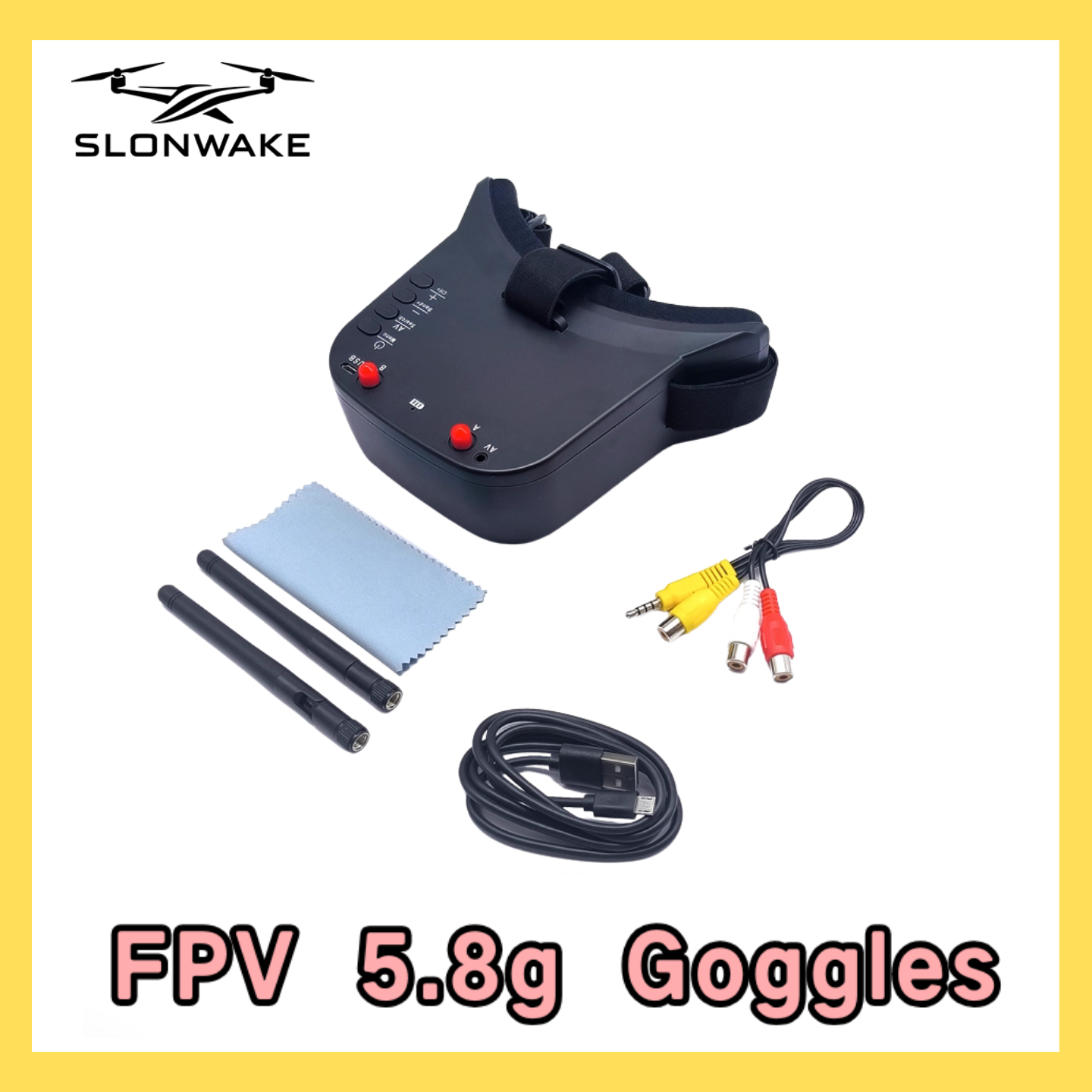 SLONWAKE 5.8G 48CH FPV 400mw V – обзор и цена Fpv Drone Camera