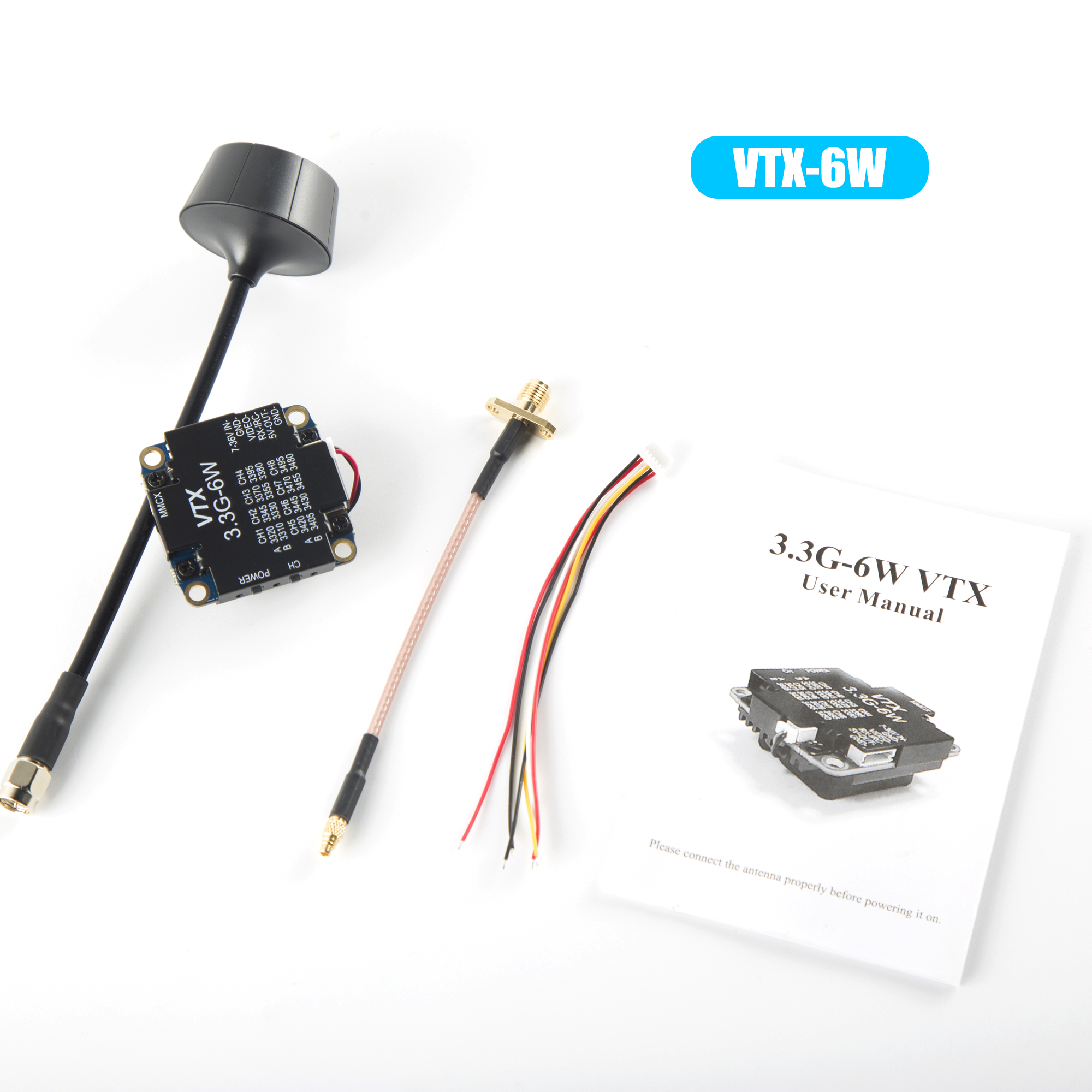 FPV Video Transmitter 3.3G 6W  – обзор и цена Fpv Drone Vtx